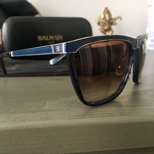 Balmain Blue Tortoise Sunglasses